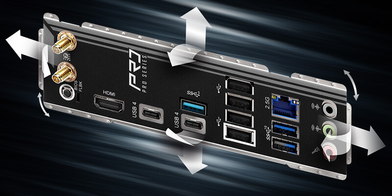 Flexible Integrated I/O Shield